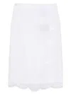 Max Mara Fify Midi Skirt In White