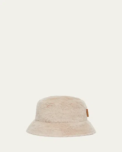 Max Mara Figura Wool Bucket Hat In Sand