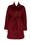 Max Mara Filato Belted Coat In Gold