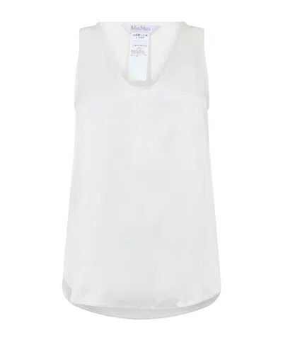 Max Mara Filly Side-slit Vest In White