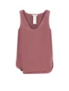 Max Mara Filly Silk Top In Purple