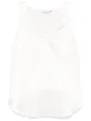 Max Mara Round-necked Vest In Beige