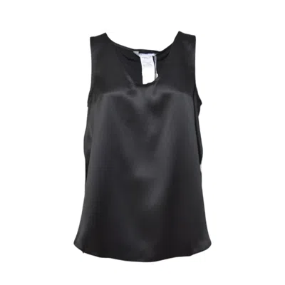 MAX MARA FILLY TOP IN BLACK SILK SATIN