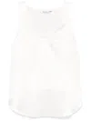 Max Mara Round-necked Vest In White