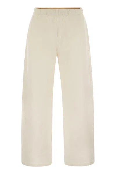 MAX MARA MAX MARA FILOVIA - SILK AND COTTON FLEECE TROUSERS