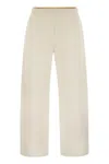 Max Mara Maxmara Women Filovia - Silk And Cotton Fleece Trousers In Neutral