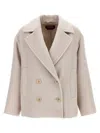 Max Mara Filovia Coats And Trench Coats Beige In Metallic