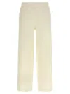 Max Mara Elastic Waist Casual Pants In Yellow