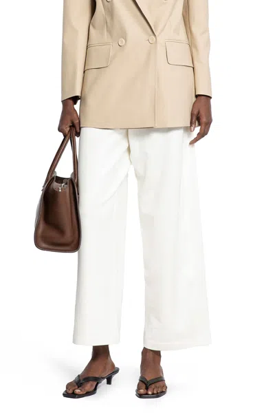Max Mara Filovia Trousers In White