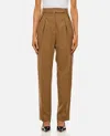 Max Mara Finale High Waist Trousers In Brown