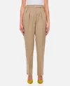 Max Mara Verbano Slim-fit Tailored Pants In Beige
