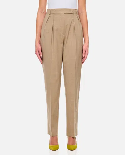 MAX MARA FINALE HIGH WAIST TROUSERS WITH SARTORIAL PINCES
