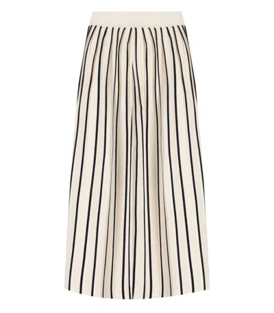 MAX MARA MAX MARA FINANZA ECRU MIDI SKIRT
