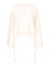 Max Mara Fine Wool Yarn Sweater In White