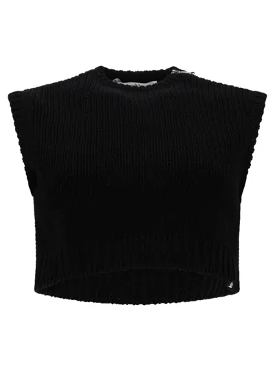 Max Mara Fine-gauge Knit Cotton Sweater In Black