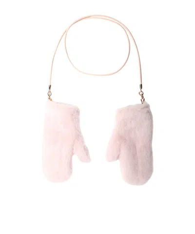 Max Mara Finger Gloves In Pink