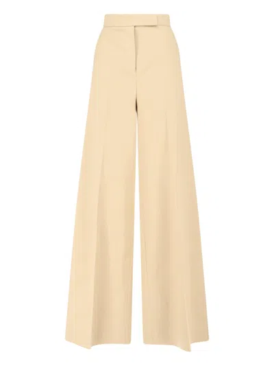 MAX MARA MAX MARA "FINISH" WIDE-LEG TROUSERS BEIGE