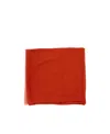 Max Mara Finished Edge Silk Scarf In Red
