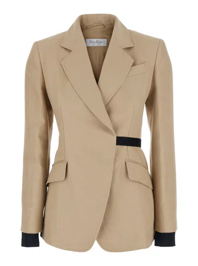 Max Mara Fionda Blazer In Brown