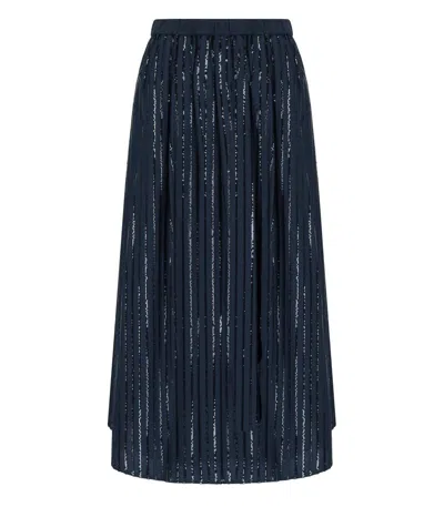 Max Mara Fiordi Blue Skirt