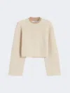 Max Mara Fisherman's Rib-knit Wool And Cashmere Jumper In Neutral