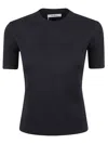 Max Mara Fitted Black T-shirt In Black