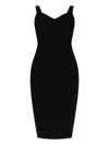 Max Mara Schmales Midikleid In Black