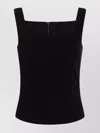 Max Mara Fitted Sleeveless Top Square Neckline In Multi
