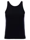 Max Mara Simple Round Neck Sleeveless Knit Top In Black