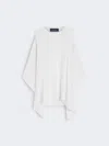 Max Mara Fitted T-shirt With Double Material In Transparent