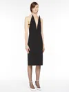 Max Mara Fitted Tech-wool Dress In Black