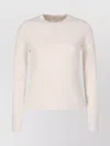Max Mara Long-sleeved Fitted Top Clothing In White