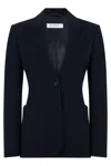 Max Mara Fitted Wool Blazer In Black