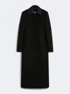 Max Mara Fitted Wool Coat In Blue