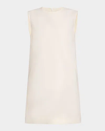 Max Mara Fiuggi Sleeveless Shift Mini Dress In White