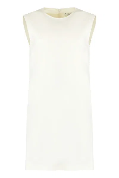 Max Mara Fiuggi Wool Dress In Neutral