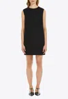 Max Mara Black Viscose Blend Dress In Black