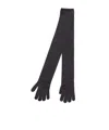 Max Mara Long Gloves In Black
