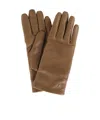 Max Mara Five Finger Gloves In Brown