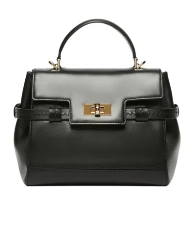 Max Mara Flap Shoulder Bag In Black