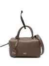 Max Mara Holdalls Leather Handbag In Brown