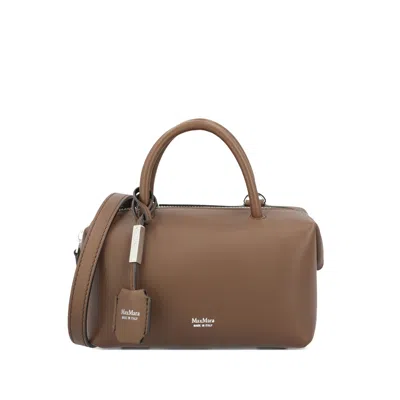Max Mara Flap Tote Bag In Brown