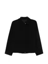 Max Mara Flap-pocket Zip-up Jacket In Black