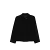 Max Mara Flap-pocket Zip-up Jacket In Black