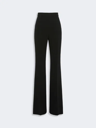 Max Mara Flared Cady Trousers In Black