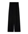 Max Mara Flared Camel Trousers In Black