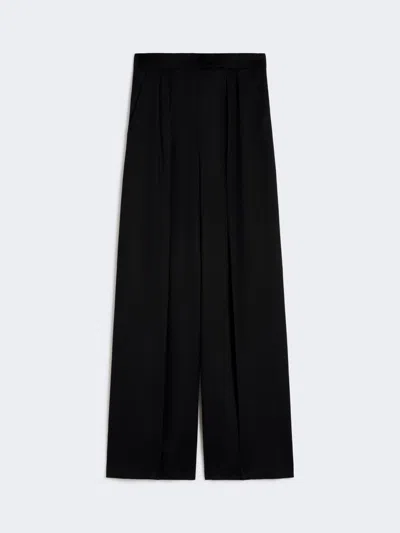 Max Mara Flared Camel Trousers In Black