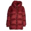 Max Mara The Cube Seia Puffer Jacket In Red