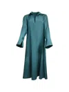 Max Mara Flared Dress In Blue