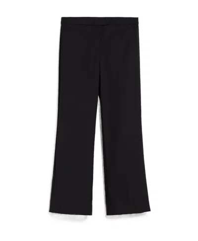 Max Mara Flared Hem Casual Pants In Black